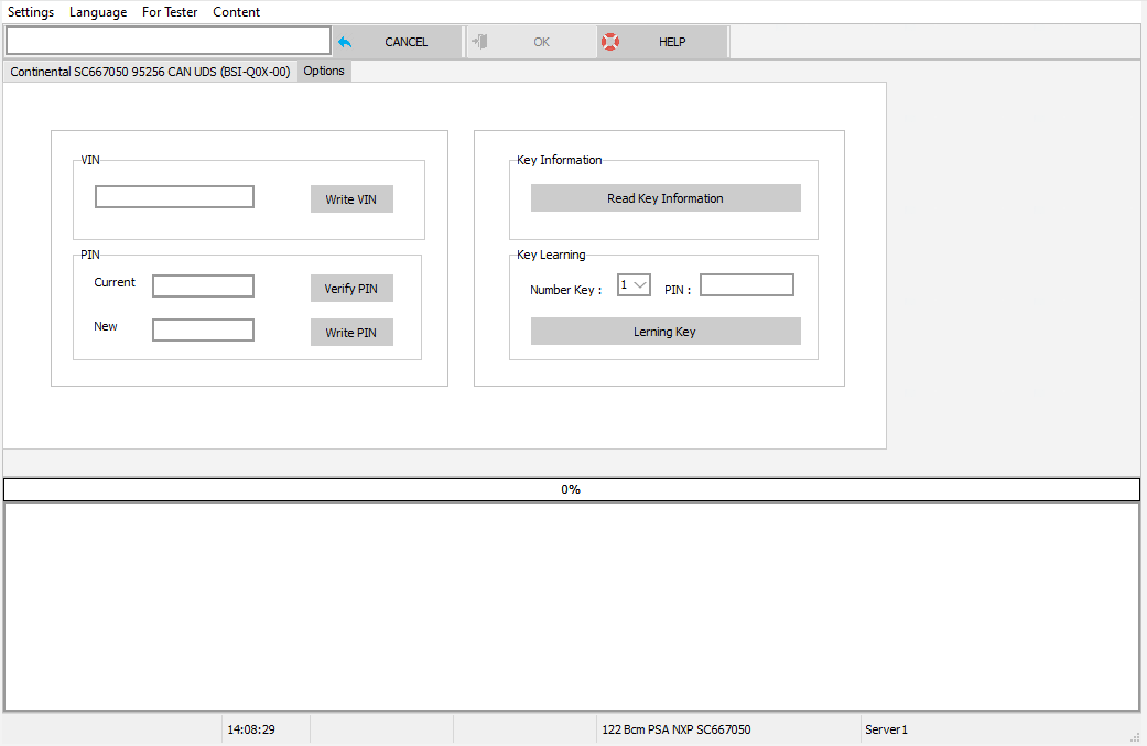 Continental SC667050 95256 CAN UDS (BSI-Q0X-00) KeyLearning&nbsp;