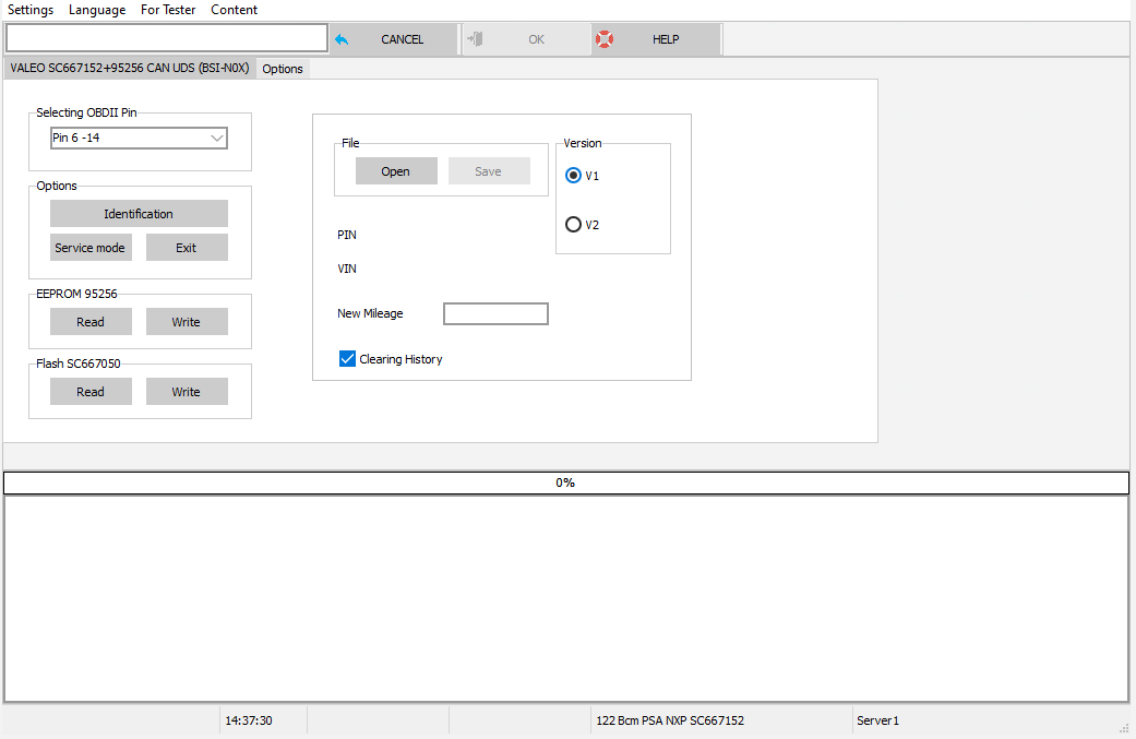 VALEO SC667152 + 95256 UDS(BSI-N0x)