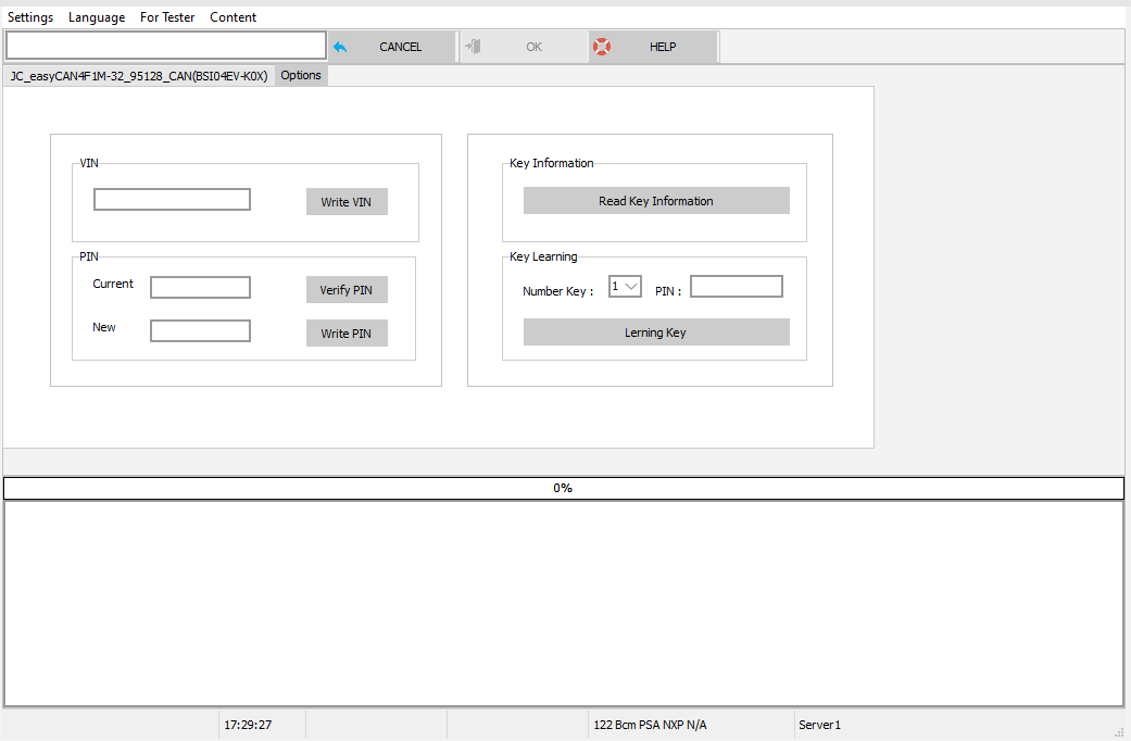 JC easyCAN4F1M-32 + 95128 CAN (BSI04EV-K0x)KeyLearning